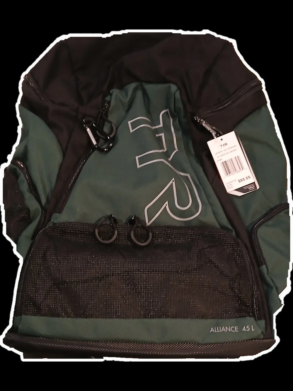 TYR Dark Green and Black Alliance Sports Backpack